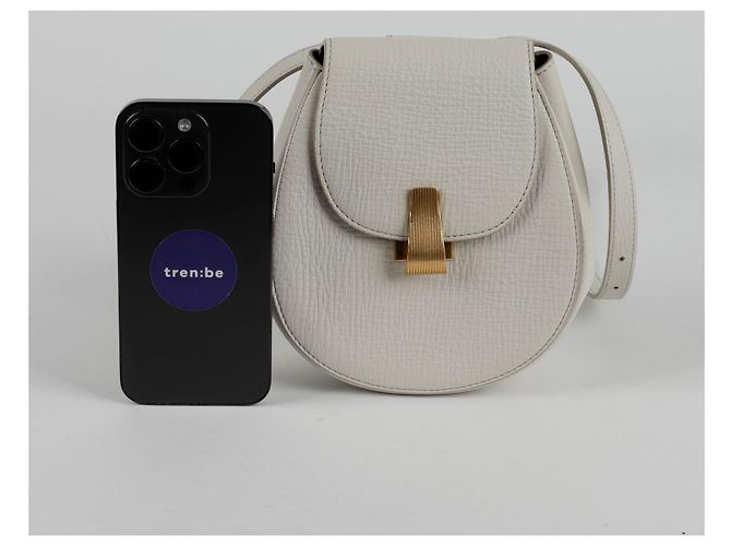 Bottega Veneta Borsa a tracolla in pelle Palmellato Bianco - vista 9