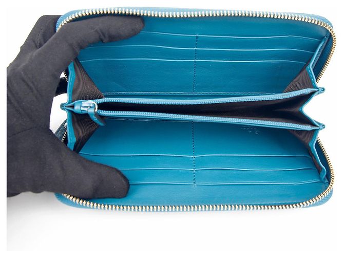 Gucci Cartera Larga Microshima Azul - vista 11