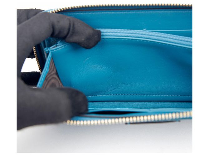 Gucci Cartera Larga Microshima Azul - vista 12
