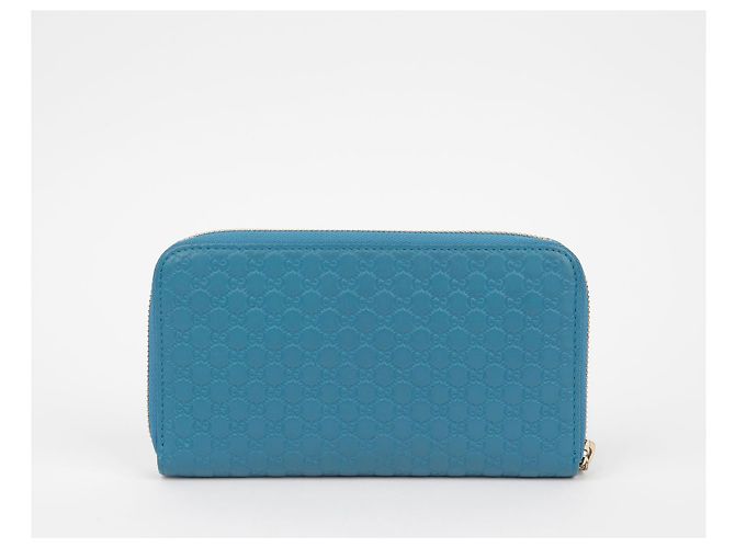 Gucci Cartera Larga Microshima Azul - vista 4