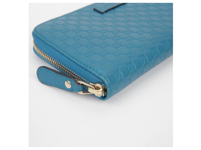 Gucci Cartera Larga Microshima Azul - vista 7