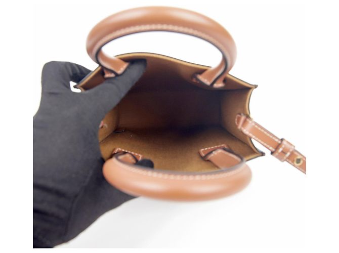 Cabas Céline Bolso tote mini vertical Castaño - vista 8