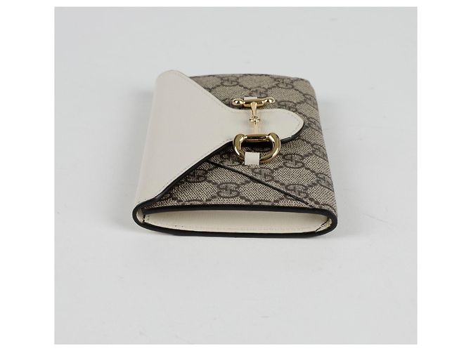 Gucci Tarjetero Horsebit Blanco - vista 3