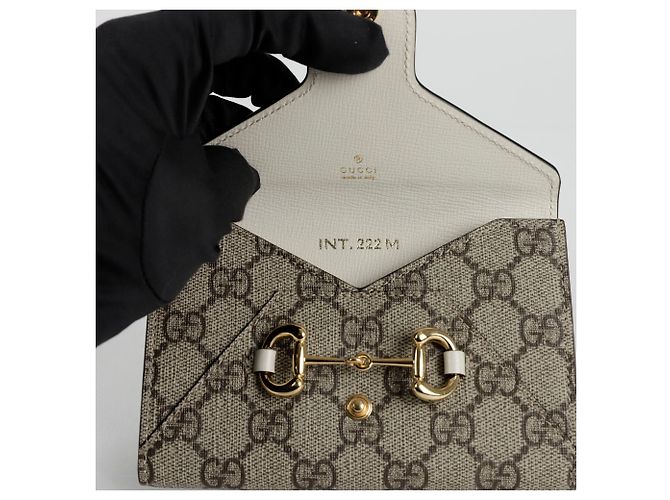 Gucci Tarjetero Horsebit Blanco - vista 6