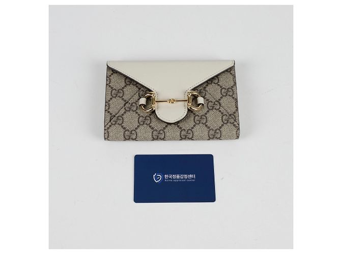Gucci Tarjetero Horsebit Blanco - vista 8