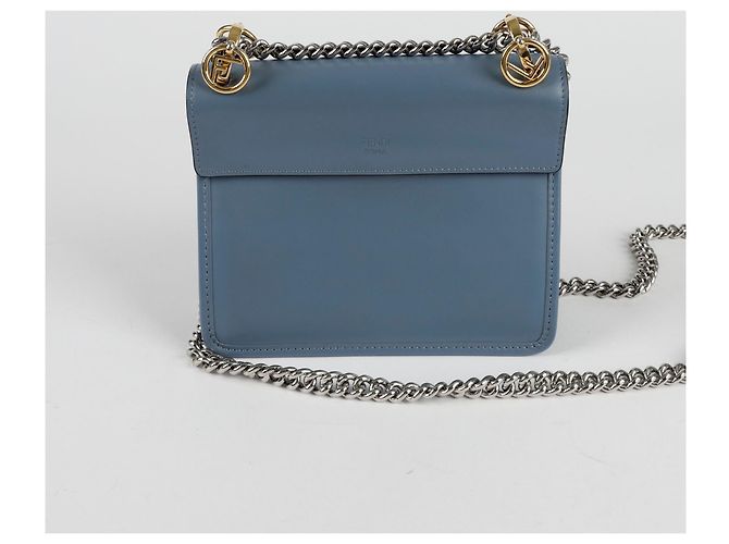 Fendi Borsa a tracolla piccola Kan Blu - vista 3
