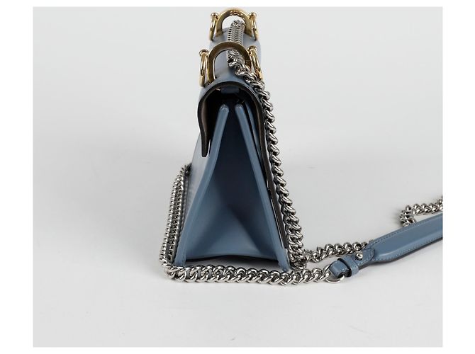 Fendi Borsa a tracolla piccola Kan Blu - vista 5