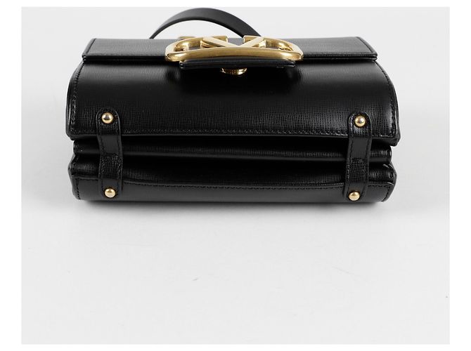 Valentino Bolsa transversal com logo e tachas Preto - vista 6