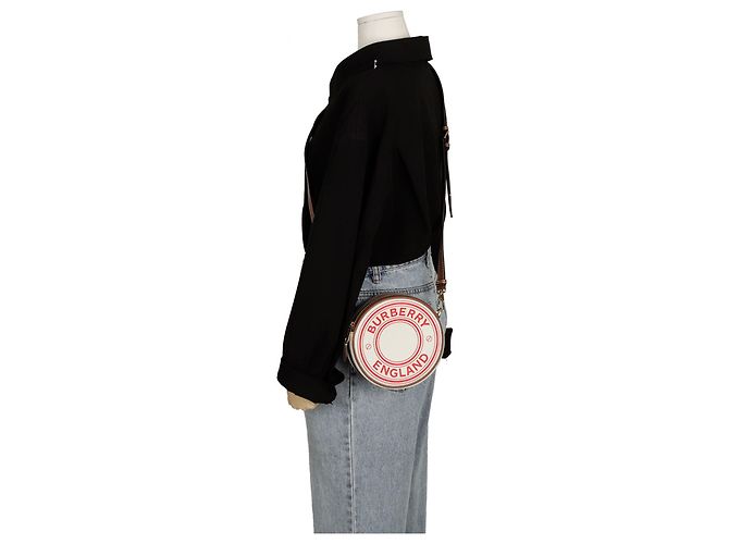 Burberry Borsa a tracolla Louis Round Shoulder Bianco - vista 10