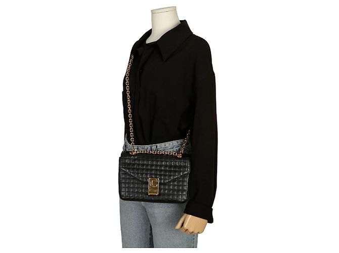 Céline Gepolsterte mittelgroße Schultertasche - Ansicht 11