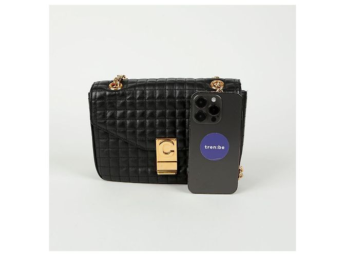 Céline Gepolsterte mittelgroße Schultertasche - Ansicht 8
