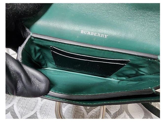 Borsa a tracolla mini D-Ring in pelle nera BURBERRY Nero - vista 10