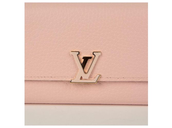Louis Vuitton Billetera Compacta Capucines Rosa - vista 3