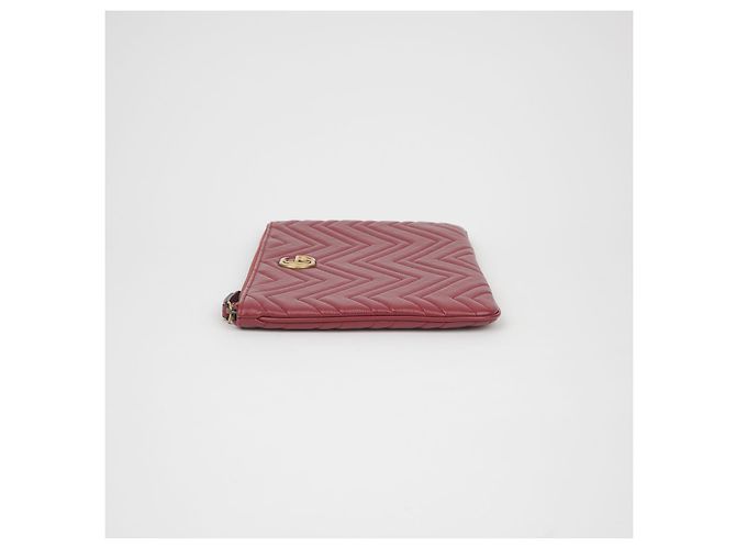 Gucci Clutch GG Marmont Rosso - vista 5