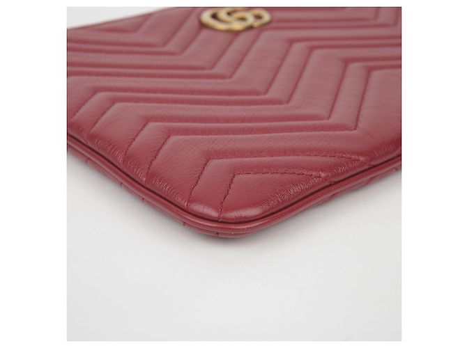 Gucci Clutch GG Marmont Rosso - vista 7