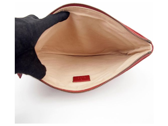 Gucci Clutch GG Marmont Rosso - vista 9
