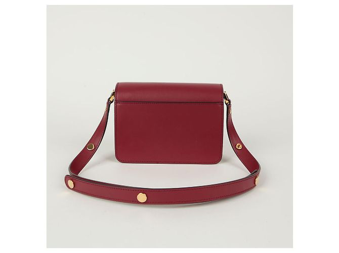Marni Borsa a tracolla incrociata Trunk Mini Rosso - vista 3