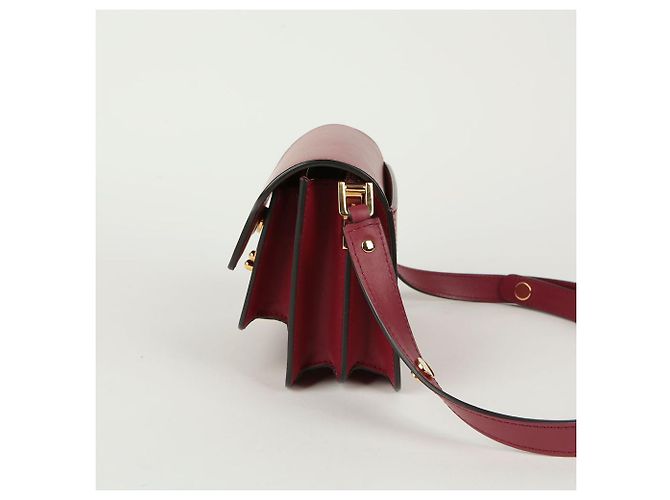 Marni Borsa a tracolla incrociata Trunk Mini Rosso - vista 4