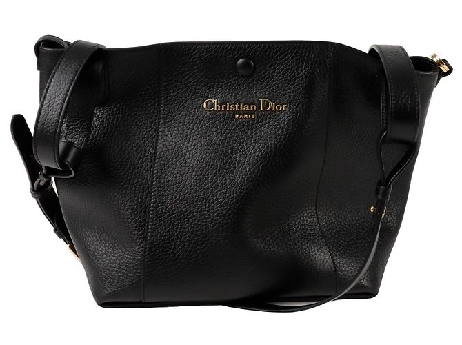 Dior Borsa a spalla bucket media Signature Nero - vista 3