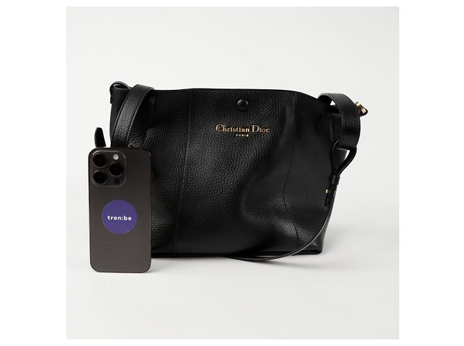 Dior Borsa a spalla bucket media Signature Nero - vista 8
