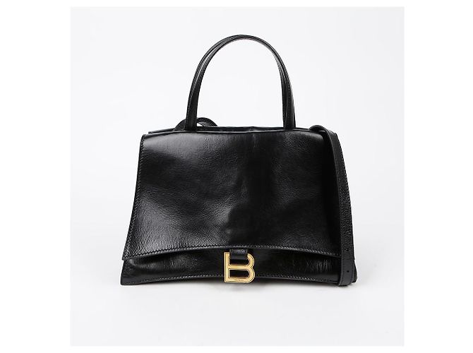 Balenciaga Borsa a Spalla Crush Small Tote Nero - vista 2