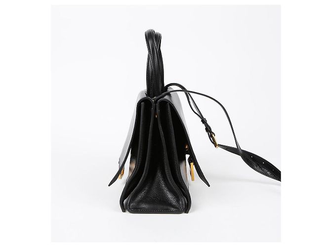 Balenciaga Borsa a Spalla Crush Small Tote Nero - vista 5