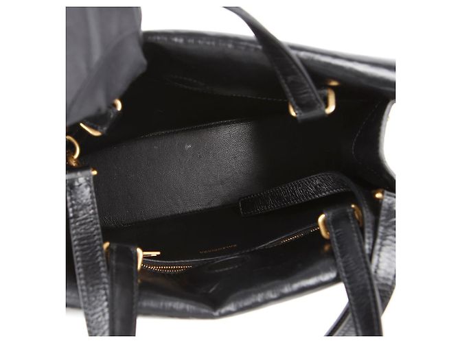 Balenciaga Borsa a Spalla Crush Small Tote Nero - vista 8