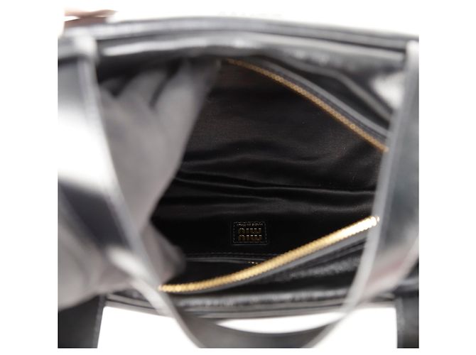 Miu Miu Bolsa tote com alça de mão Preto - vista 8