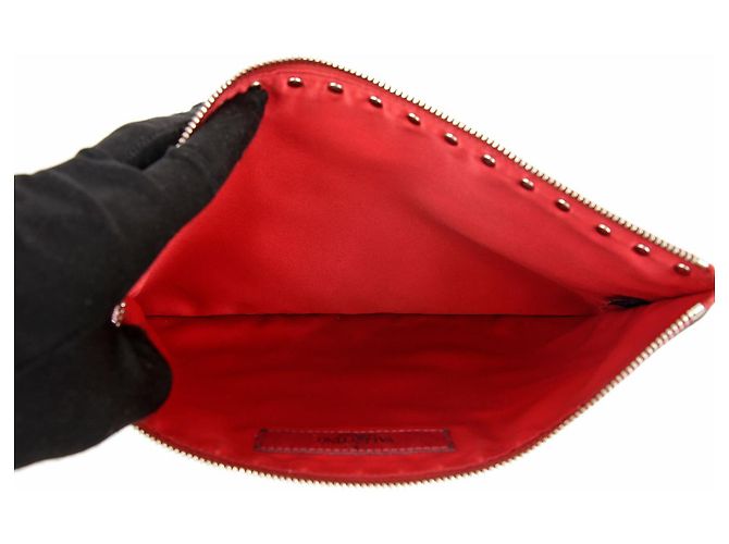 Valentino Clutch Rockstud Roja - vista 12