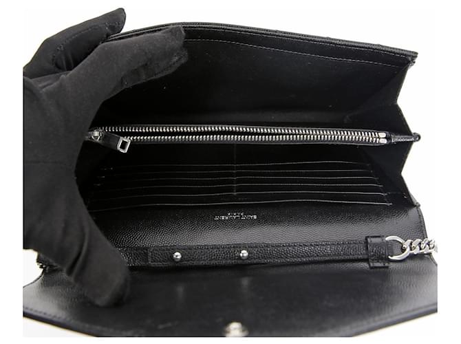 Saint Laurent Borsa a tracolla Monogram Chain Nero - vista 14
