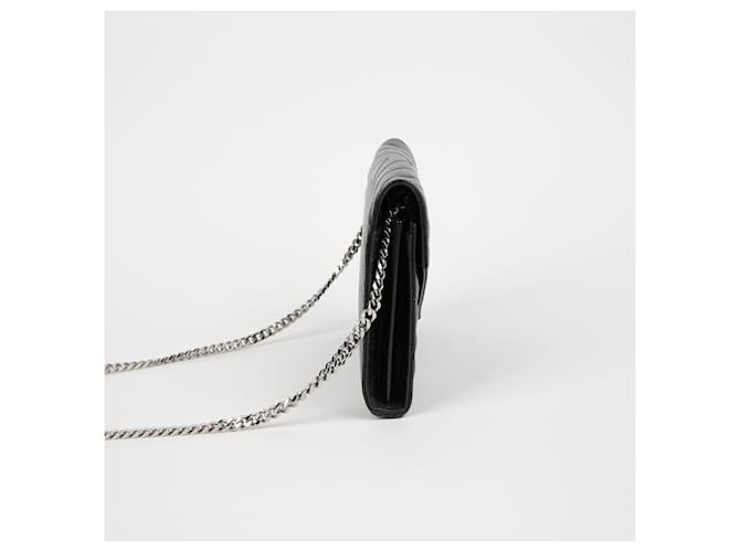 Saint Laurent Borsa a tracolla Monogram Chain Nero - vista 5