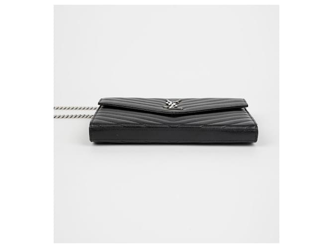 Saint Laurent Borsa a tracolla Monogram Chain Nero - vista 6