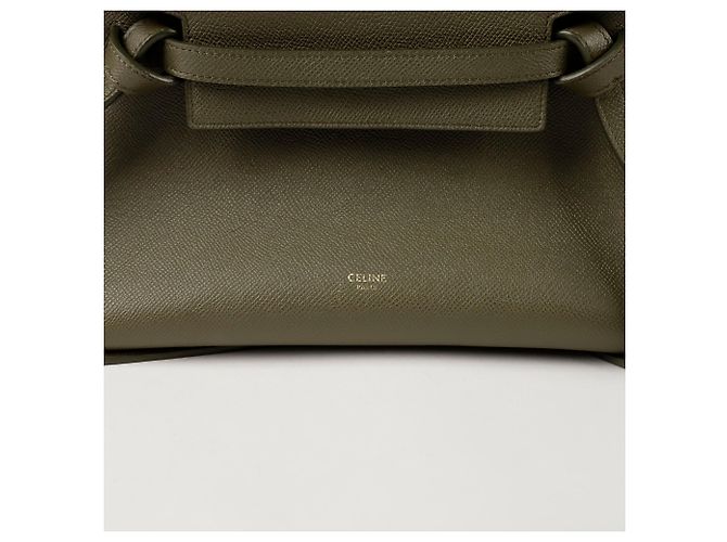 Céline Mini Bolsa de Hombro Verde - vista 2