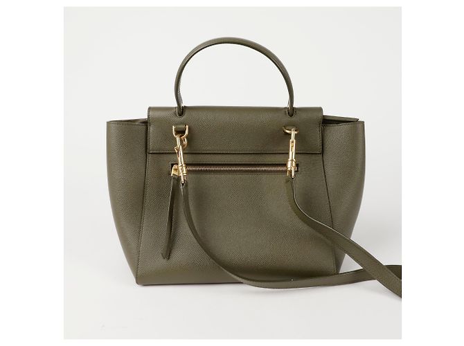 Céline Mini Bolsa de Hombro Verde - vista 4