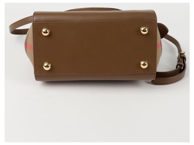 Burberry Bolso Mini Check Castaño - vista 6