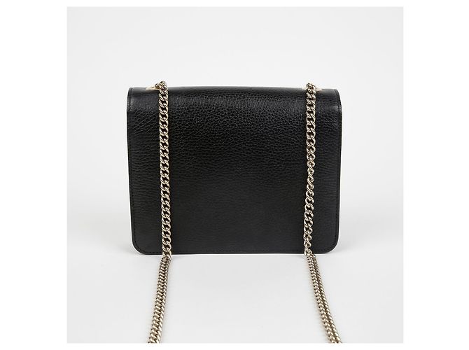 Gucci Borsa a tracolla con catena intrecciata Nero - vista 4