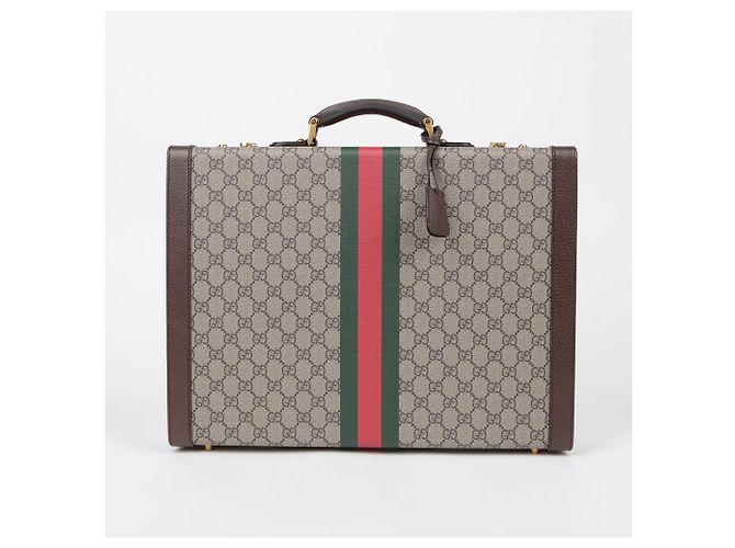 Gucci Grande valise rigide Savoy Marron - vue 2