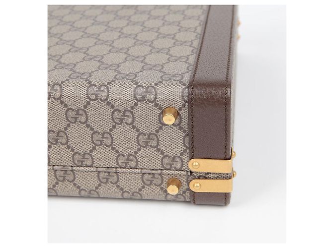 Gucci Grande valise rigide Savoy Marron - vue 6