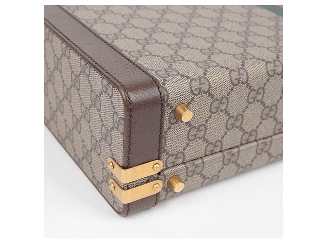Gucci Grande valise rigide Savoy Marron - vue 7