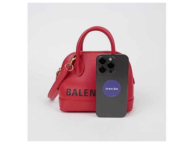 Balenciaga Borsa a Spalla Bill XXS Rosso - vista 12