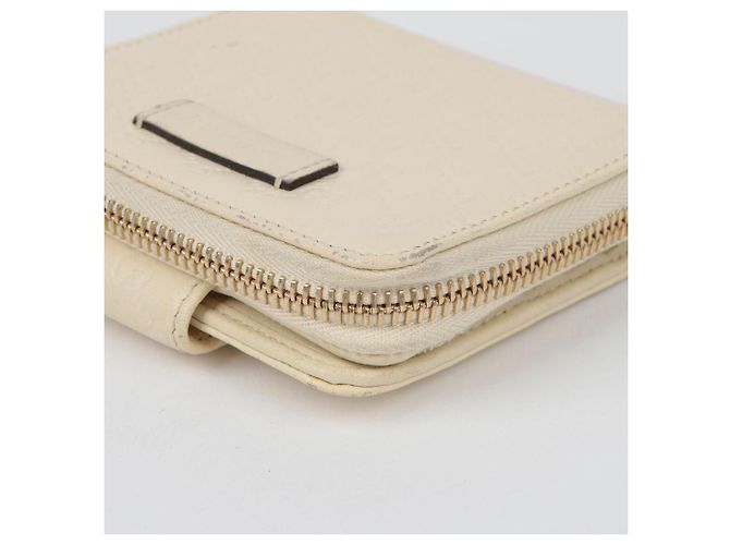Gucci Portafoglio con zip Micro Sima Bianco - vista 10