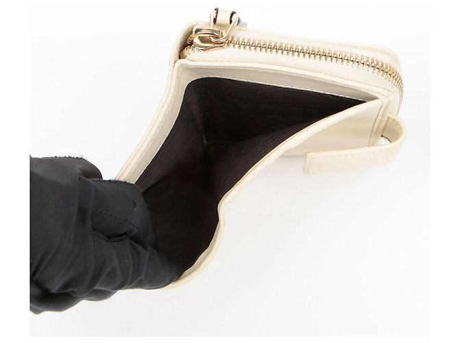 Gucci Portafoglio con zip Micro Sima Bianco - vista 12