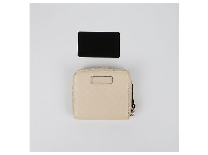 Gucci Portafoglio con zip Micro Sima Bianco - vista 14