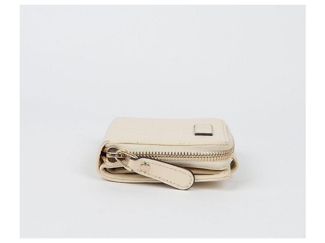 Gucci Portafoglio con zip Micro Sima Bianco - vista 5