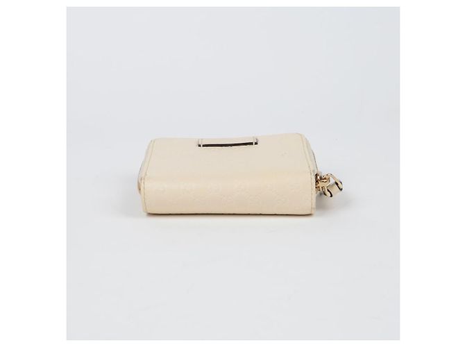Gucci Portafoglio con zip Micro Sima Bianco - vista 6