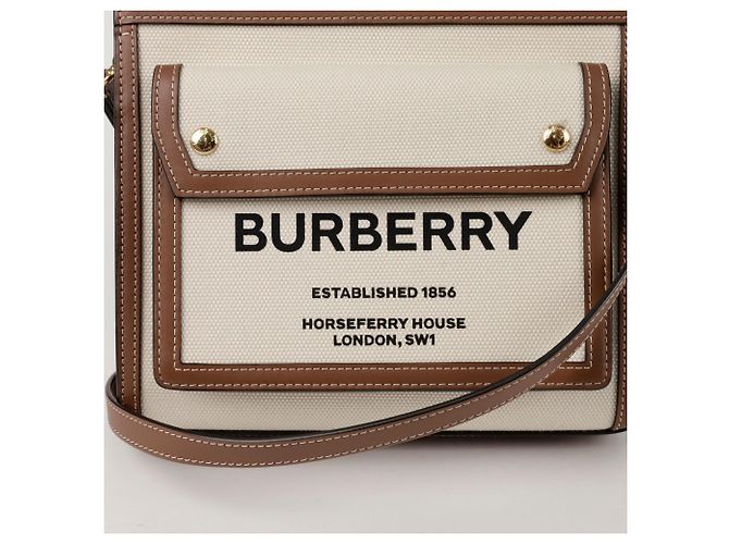 Burberry Mini Tote Schultertasche Braun - vista 2