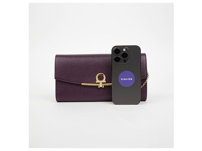 Salvatore Ferragamo Borsa a Spalla Gancini Clutch - vista 7