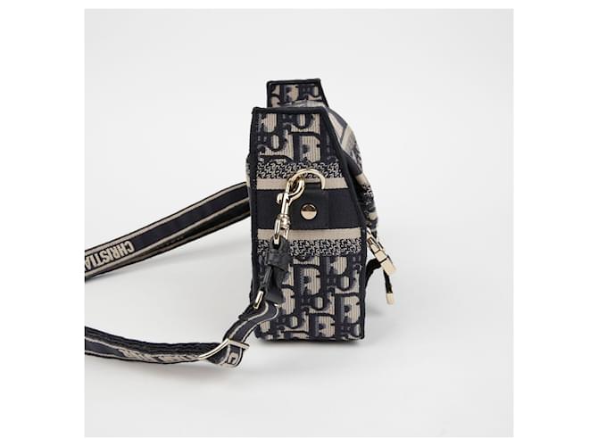 Dior Borsa a tracolla piccola Camp Blu - vista 4