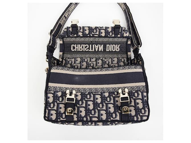 Dior Borsa a tracolla piccola Camp Blu - vista 7