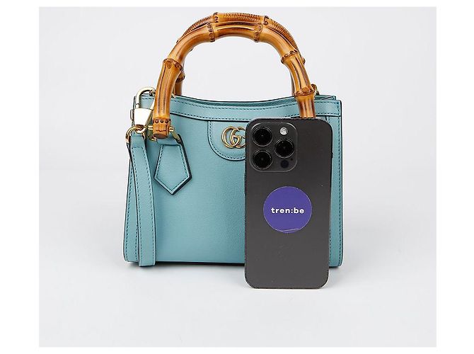 Gucci Borsa a Spalla Diana Mini Tote Verde - vista 7